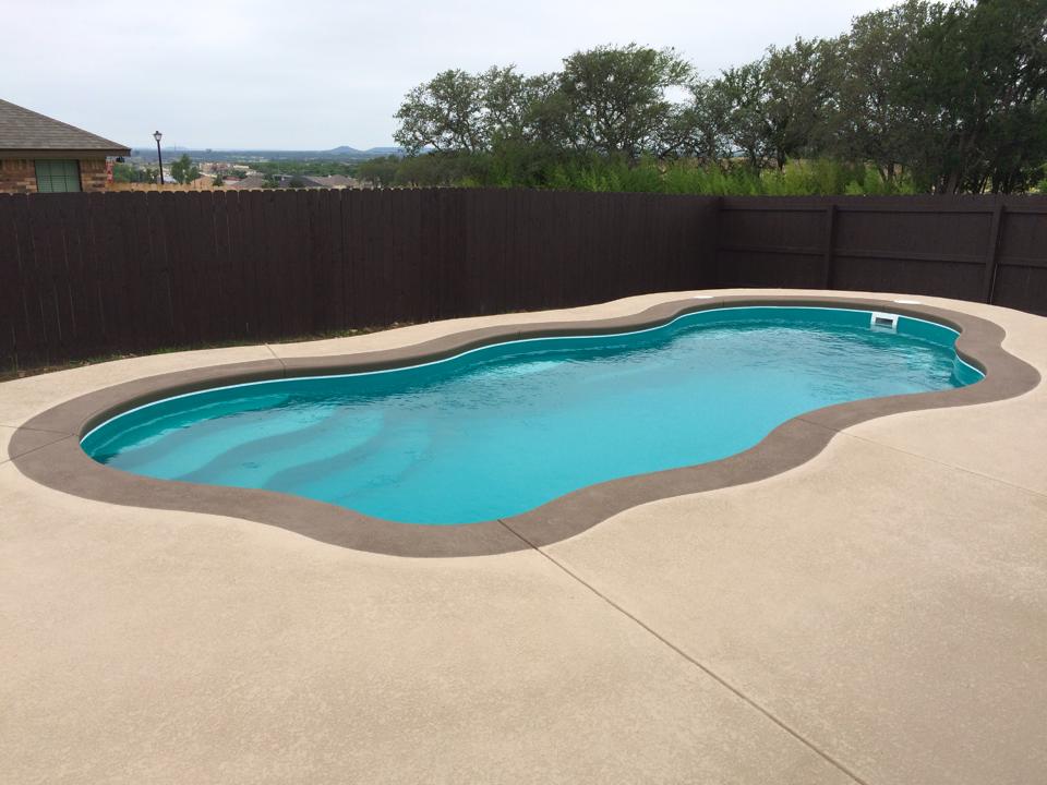 pool surround installation new braunfels