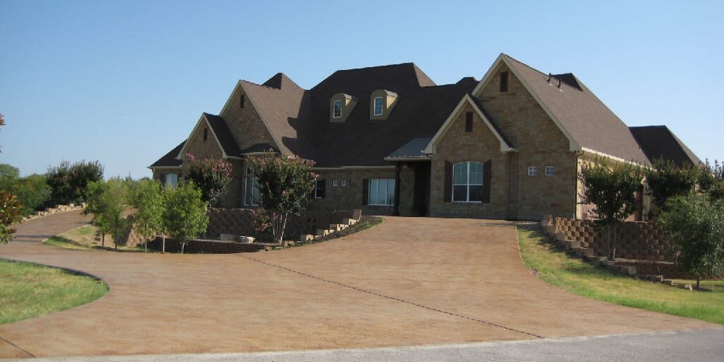 stained concrete driveway san marcos